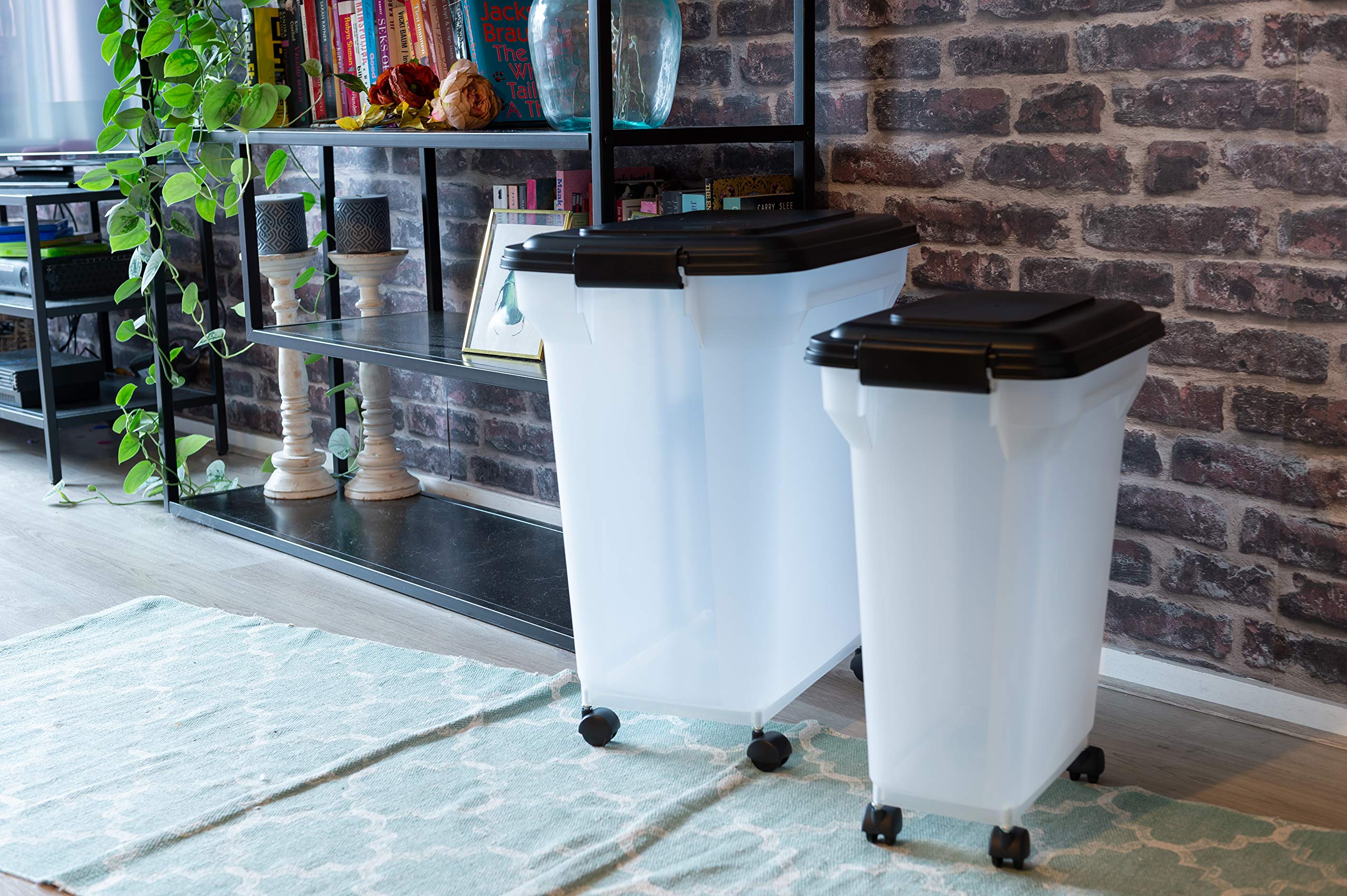 Iris Ohyama, Pet Food Storage Container 45 L for 15 kg, FlipUp Lid