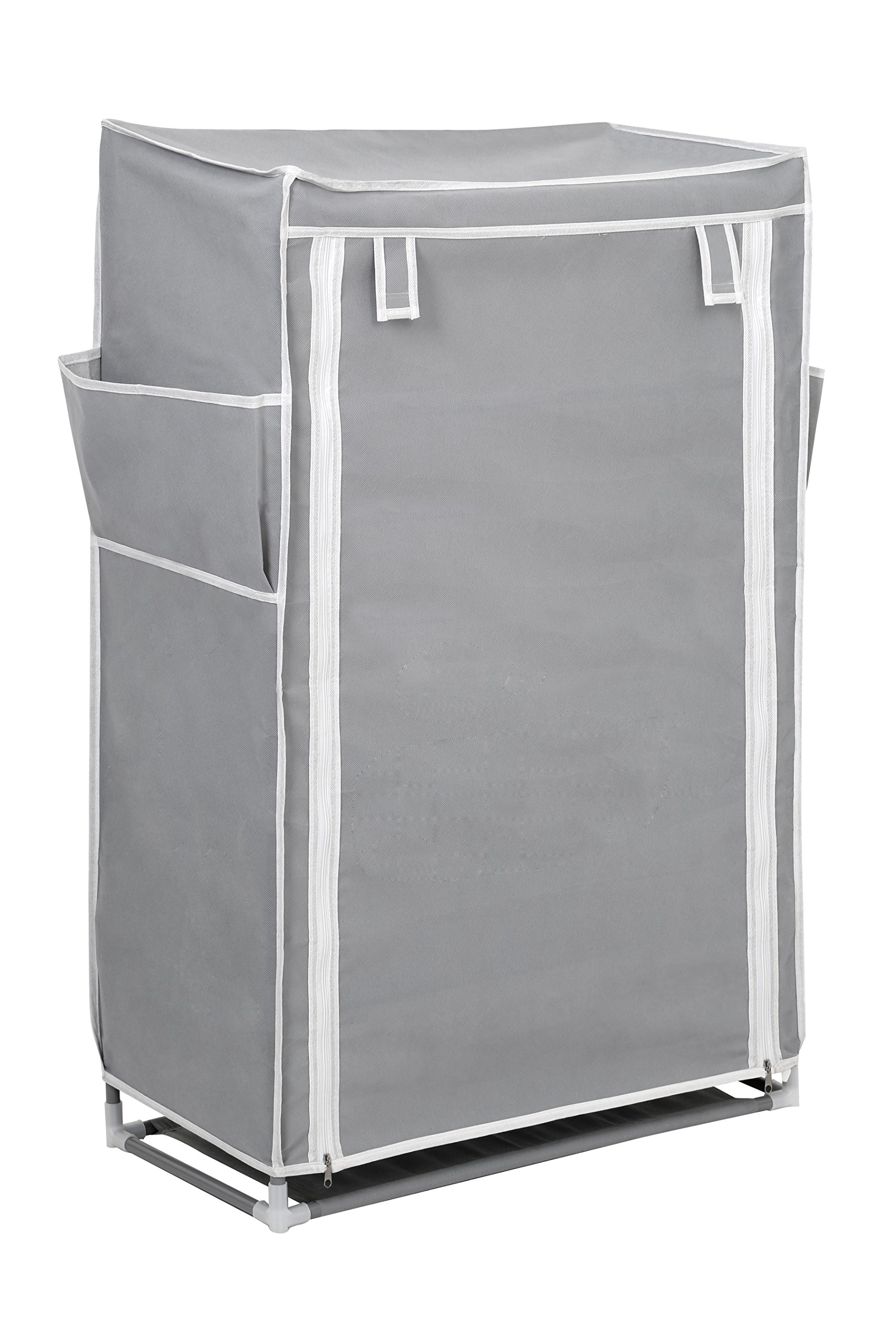 Premier Housewares 5-Tier Shoe Rack, Polyester, Grey