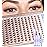 Mavphnee Brown Lash Clusters Kit Natural Eyelash Clusters Dark Brown Eyelash Extensions CC-Curly Pestaas Postizas Wispy Individual Lash Extensions Kit 8-16MM Brown Cluster Lashes 144PCS DIY Lash Kit