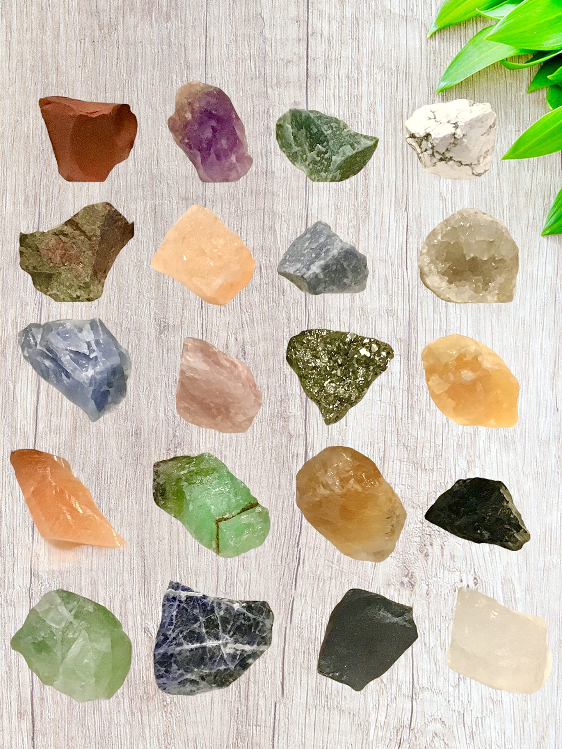 Collezione di minerali di alta qualità, 20 pietre, curative, preziose, ciascuna 25-50 mm, gemme da tutto il mondo
