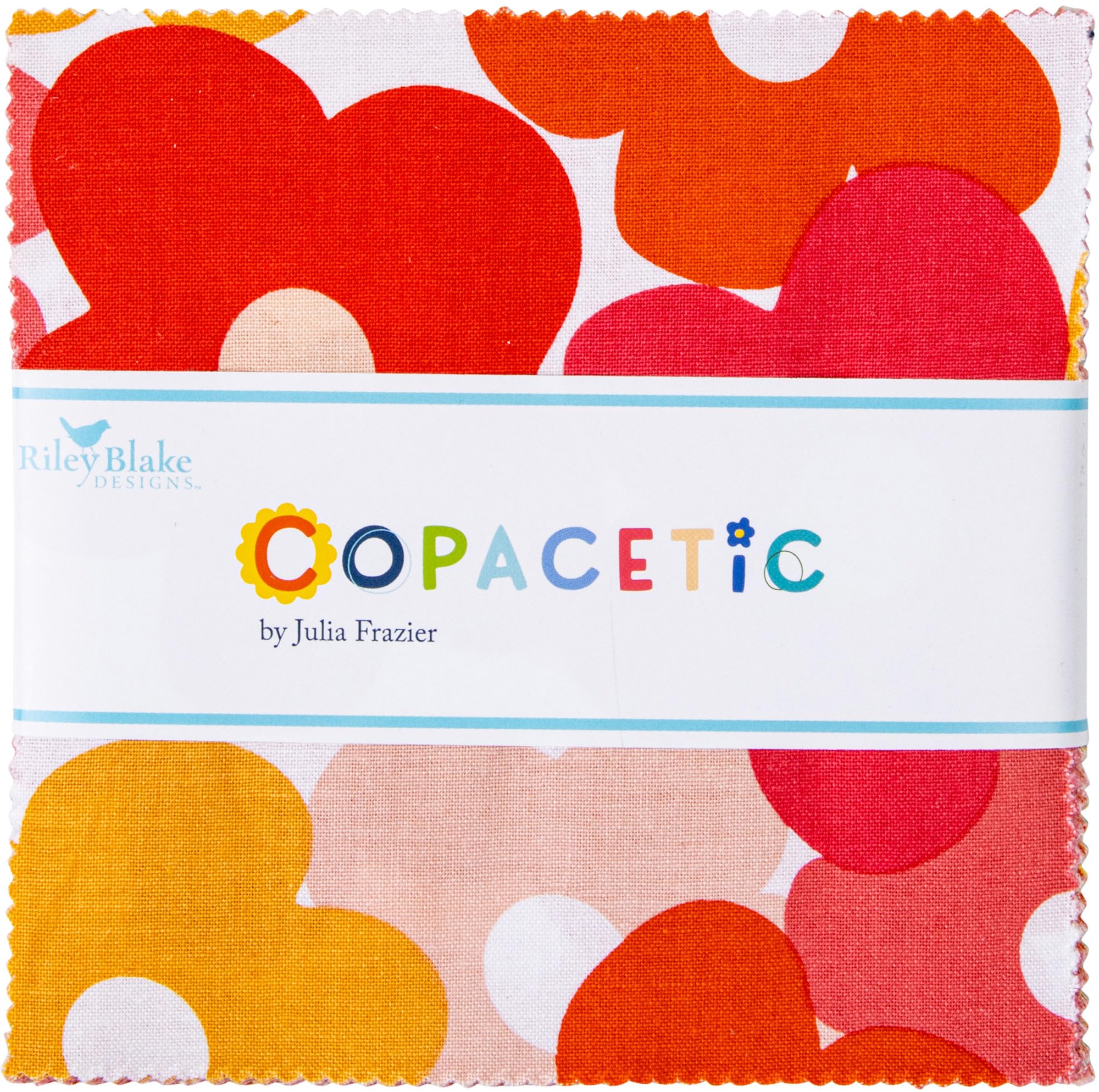 Julia Frazier Copacetic 5" Stacker 42 5-inch Squares Charm Pack Riley Blake Designs 5-14680-42