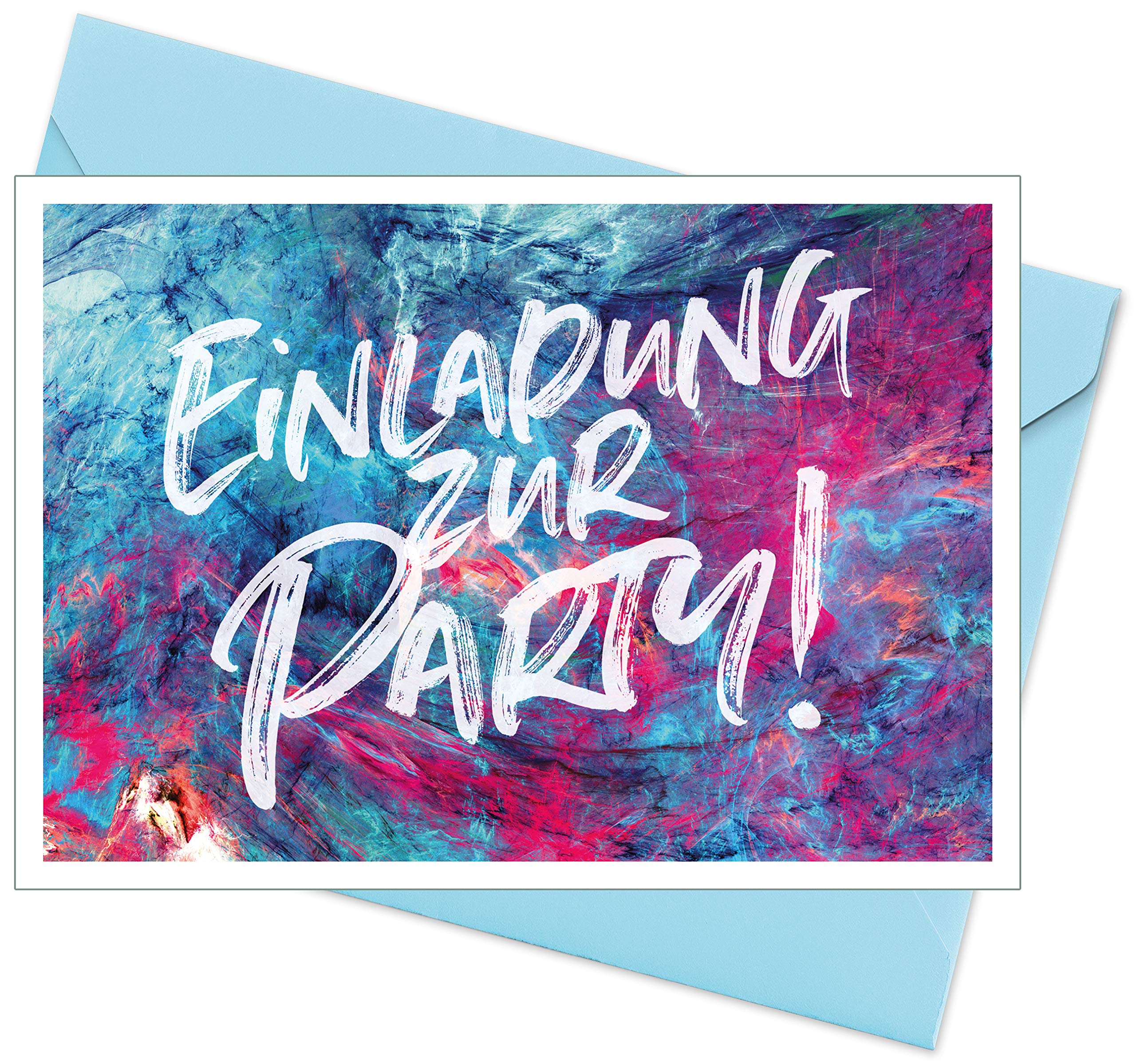 32 Party-Einladungskarten A6 Mit Umschlägen - 250 G/m² Papier, In UK Gedruckt, Für Geburtstag & Feiern
