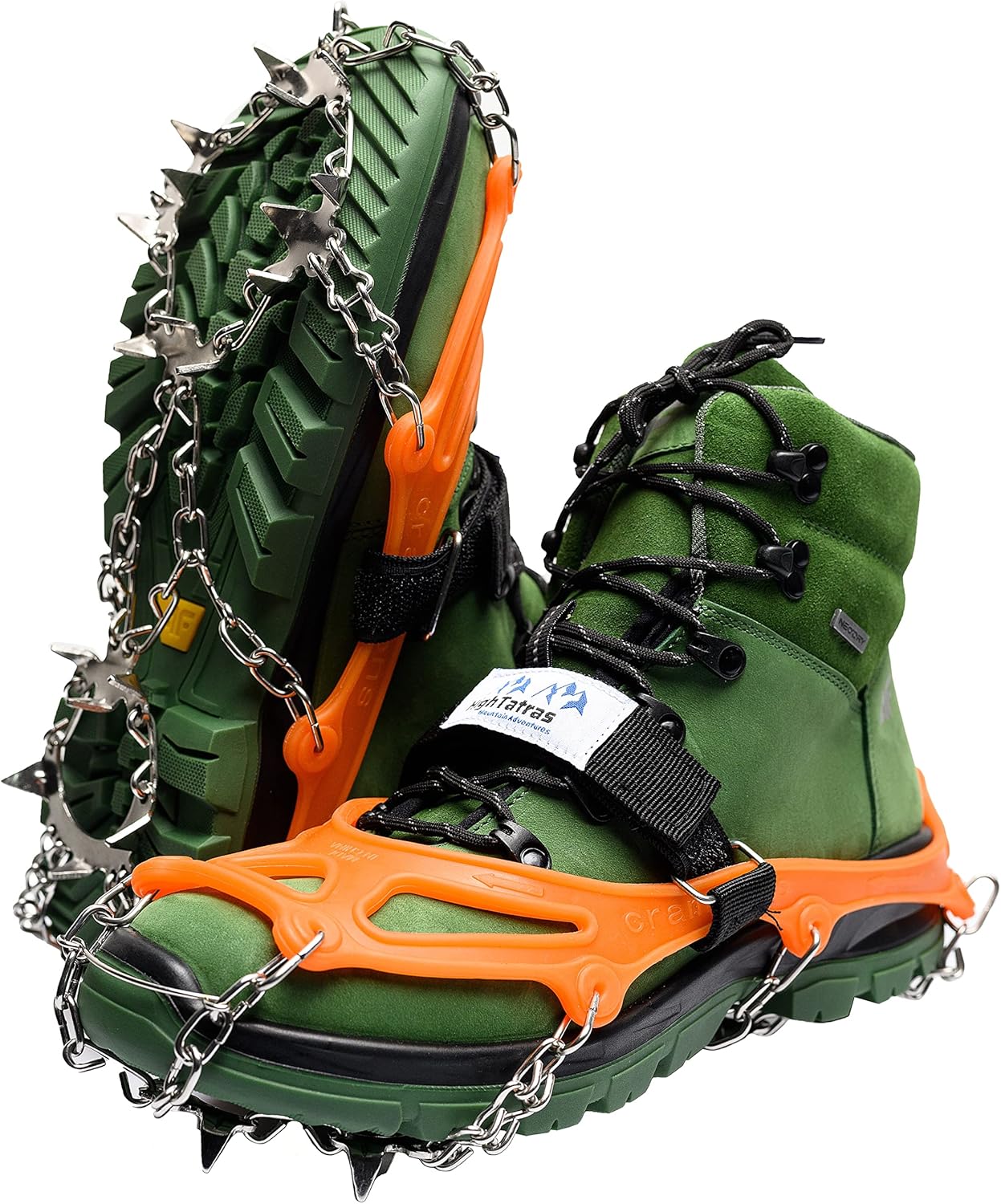 VGEBY Steigeisen Für Wanderstiefel - 10 Zacken Anti-Rutsch Für Eis & Schnee