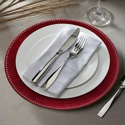 Miniatura 2 de ChargeIt by Jay Charge It by Jay - Cargador de cuentas de 13 pulgadas, placa decorativa de servicio de melamina para el hogar, comedor profesional,