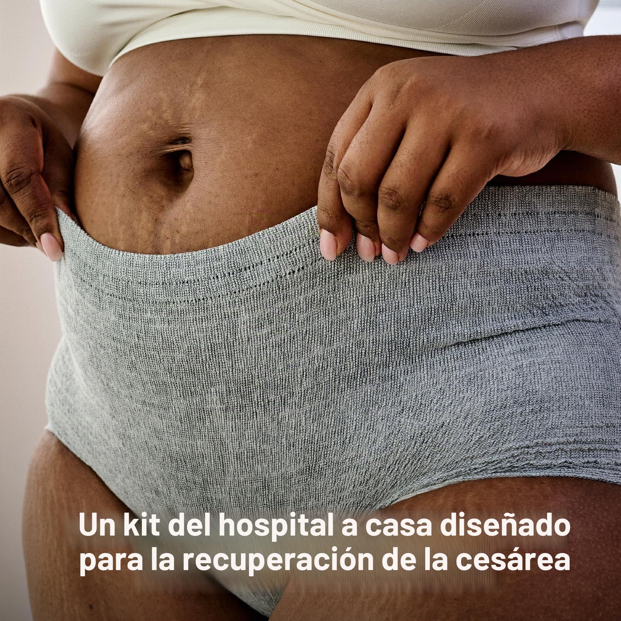Frida Mom Kit imprescindible de recuperación de cesárea para el parto, parto y posparto: calcetines, botella Peri, bragas desechables, carpeta de soporte abdominal, toallitas de ducha, parches de