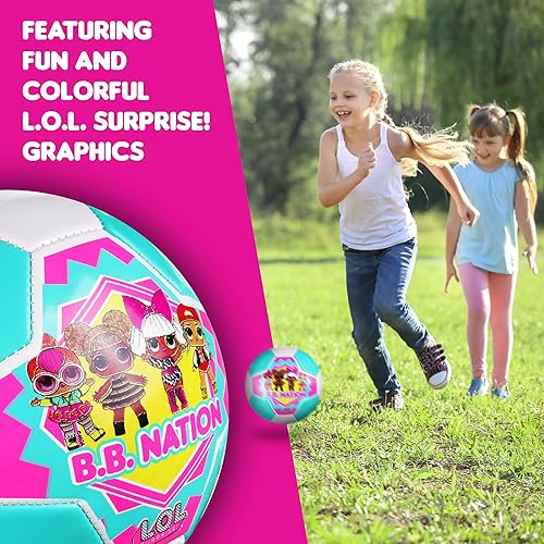 Miniatura 3 de Capelli Sport LOL Surprise! Balón de fútbol tamaño 3, BB Nation con licencia oficial de fútbol para niños y niñas, multicolor