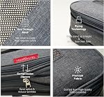 Cubes d'emballage de compression pour les organisateurs de voyage avec double zipper, LeanTravel