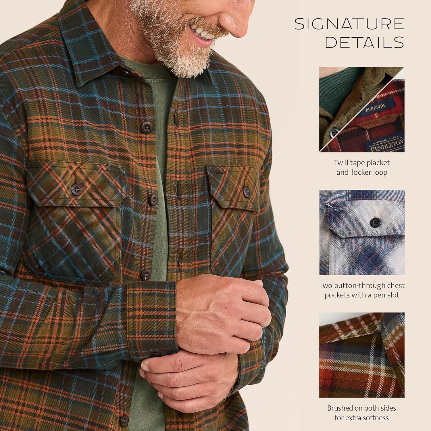 PENDLETON Men's Burnside Flannel Shirt