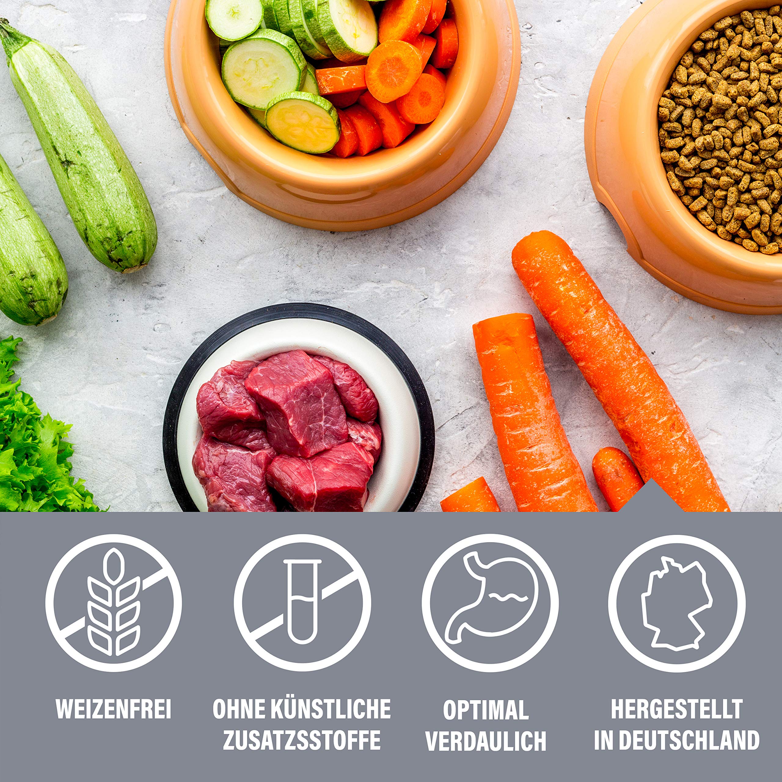 Geflügel | Trockenfutter mit natürlichen Zutaten und wertvollen Superfoods für ausgewachsene Hunde. Alleinfutter ohne Zusatzstoffe im Beutel | 30kg Geflügel