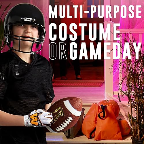 Vista 54 de Franklin Sports - Guantes de receptor de fútbol americano juvenil con logos de equipos de la NFL, palma de silicona, todos los tamaños juveniles