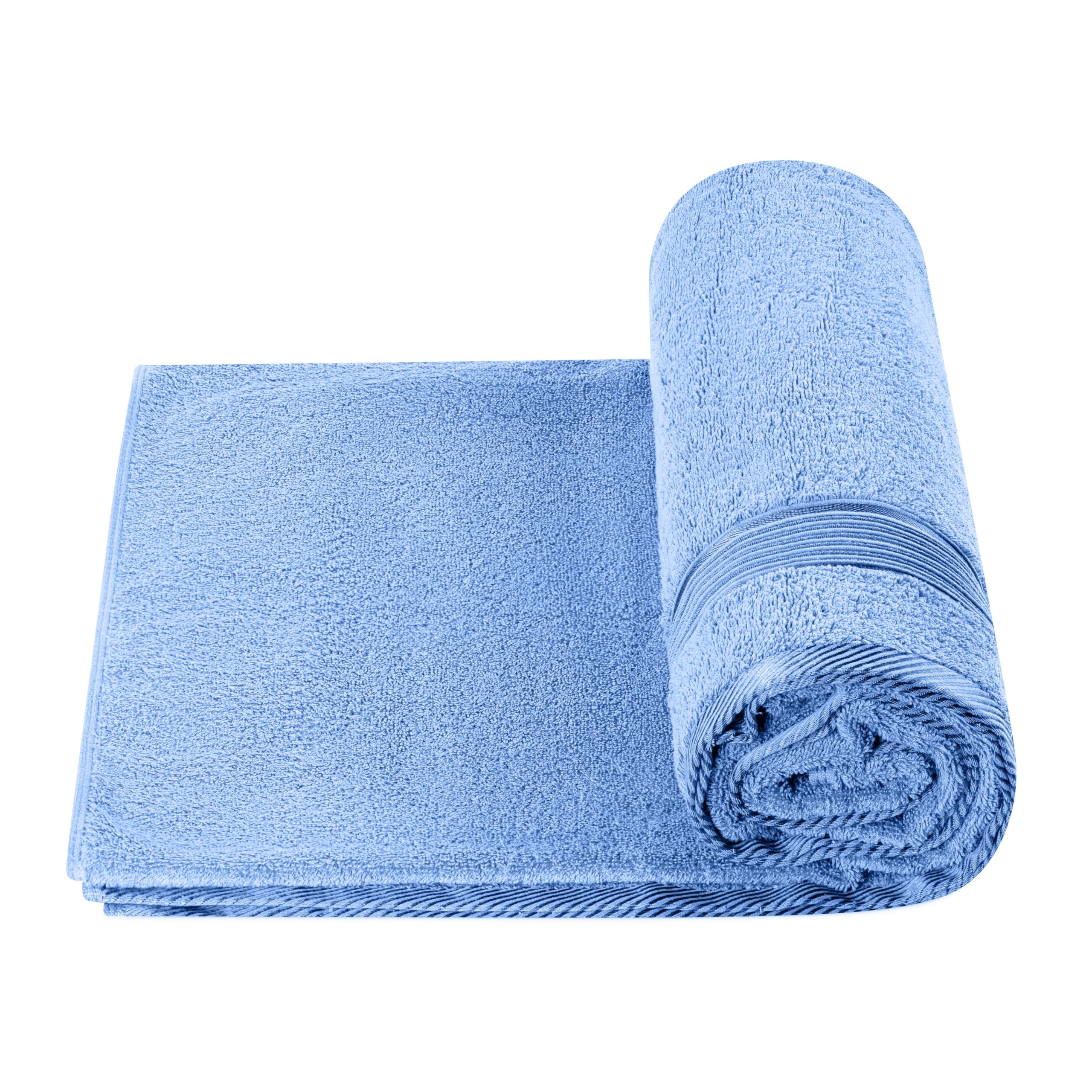altego Asciugamano Bagno Grandi 100 x 180 cm - Telo da Bagno Grande - Telo sauna (Blu)