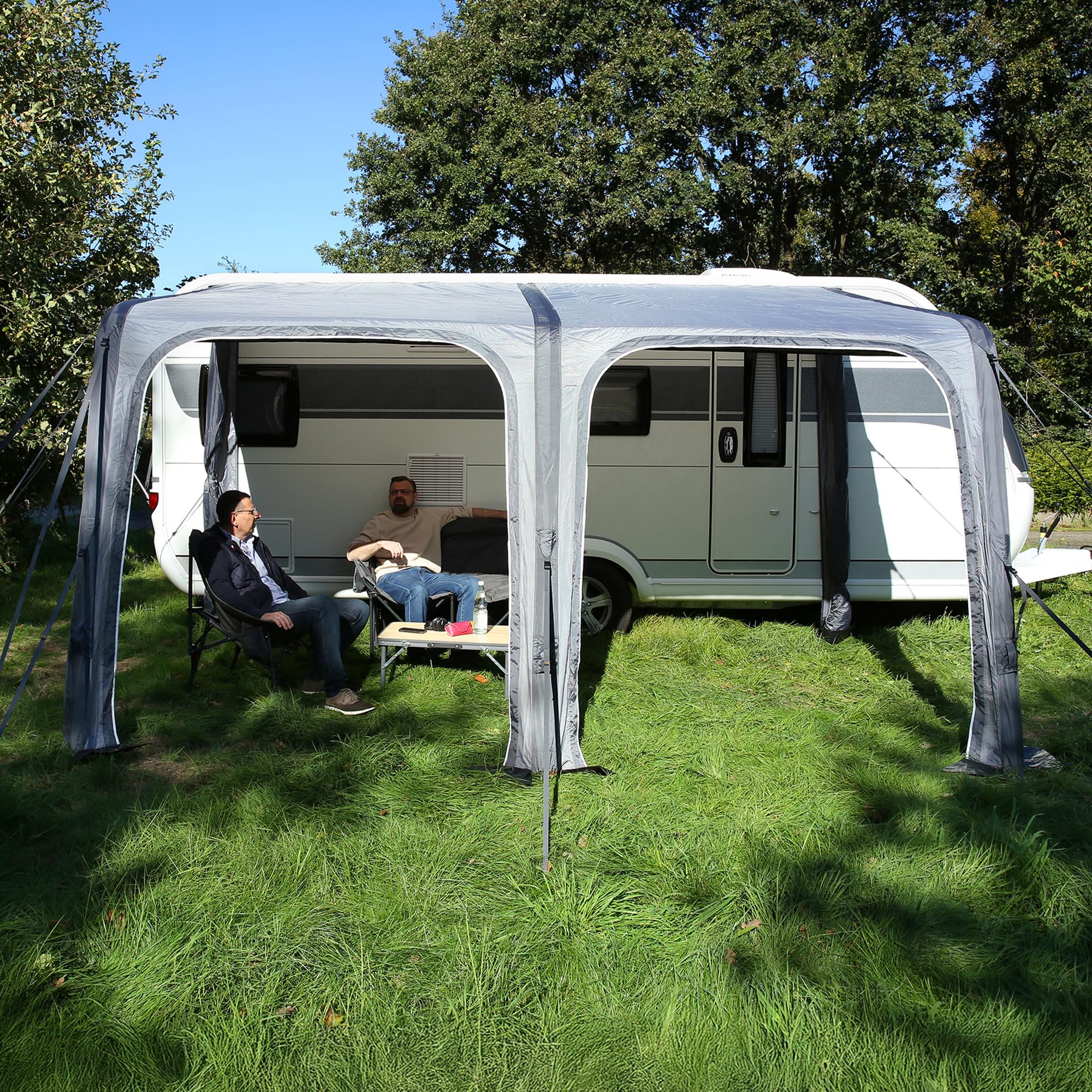 your GEAR Porto Air – Toldo hinchable – Toldo – Toldo de viaje – Toldo para caravana (gris, 420 x 270 cm)