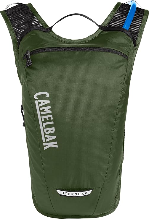 CamelBak HydroBak Light Bike Hydration Backpack, UltraLight LowProfile Design with 50oz Crux Reservoir, Army Green
