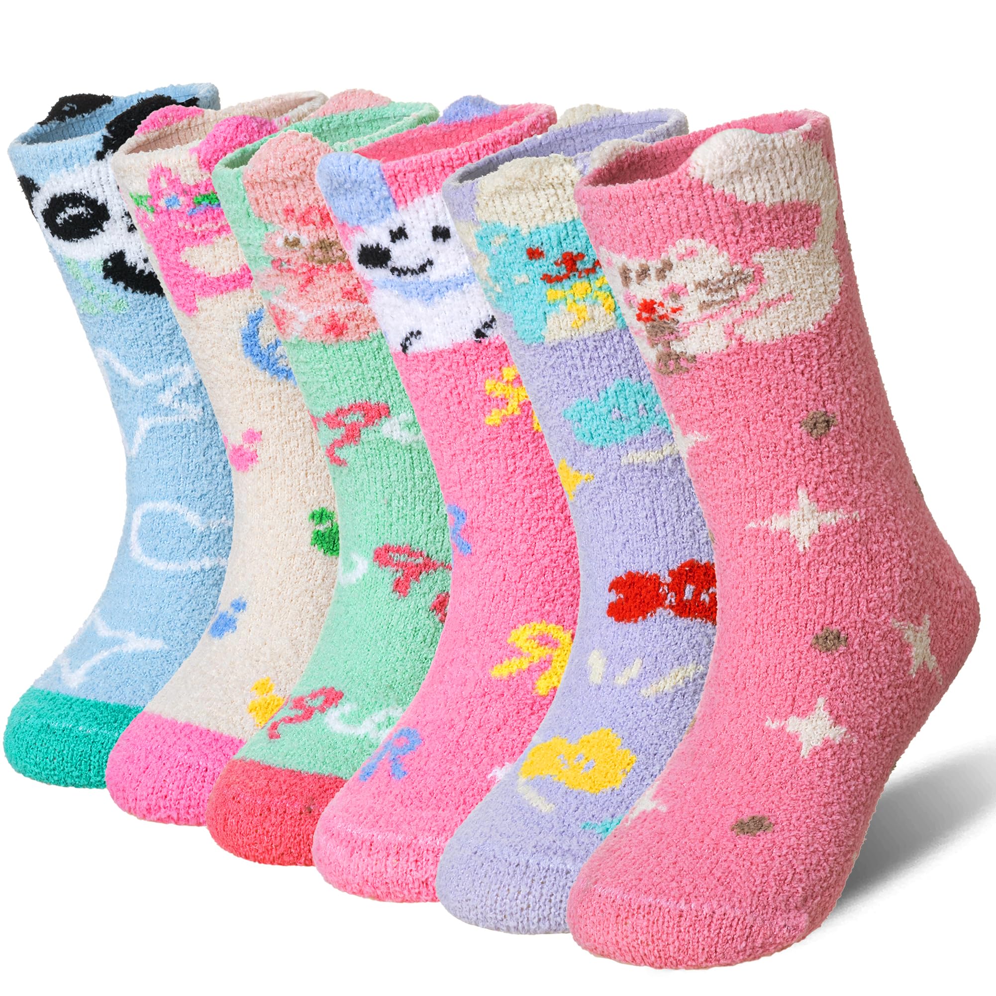 Eyean Kids Fuzzy Socks Non Slip Warm Winter Boys Girls Slipper Grip Socks