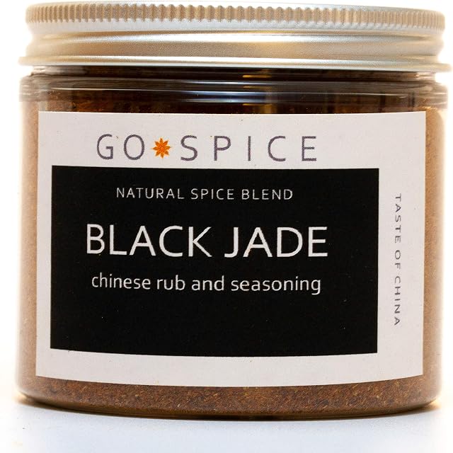 Black Jade Chinese Seasoning Spice - an Aromatic Chinese Rub and Seasoning - Adds Warmth and Intriguing Flavours to Chicken, Duck and Pork as Well as Authentic Flavours to soups and Noodles - 90g