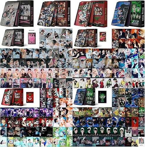MARKIF Stray Kids Merch 220 piezas de tarjeta Lomo para niños callejeros 2022 nuevo álbum de tarjeta fotográfica para niños callejeros mercancía Kpop