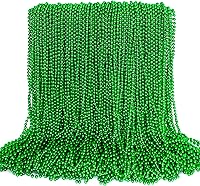 Vista 17 de 100 PCS Cuentas de Mardi Gras, Regalos de Fiesta de Cuentas de Mardi Gras, Collares de Juguete de Cuentas Moradas de 33", Disfraz a Granel