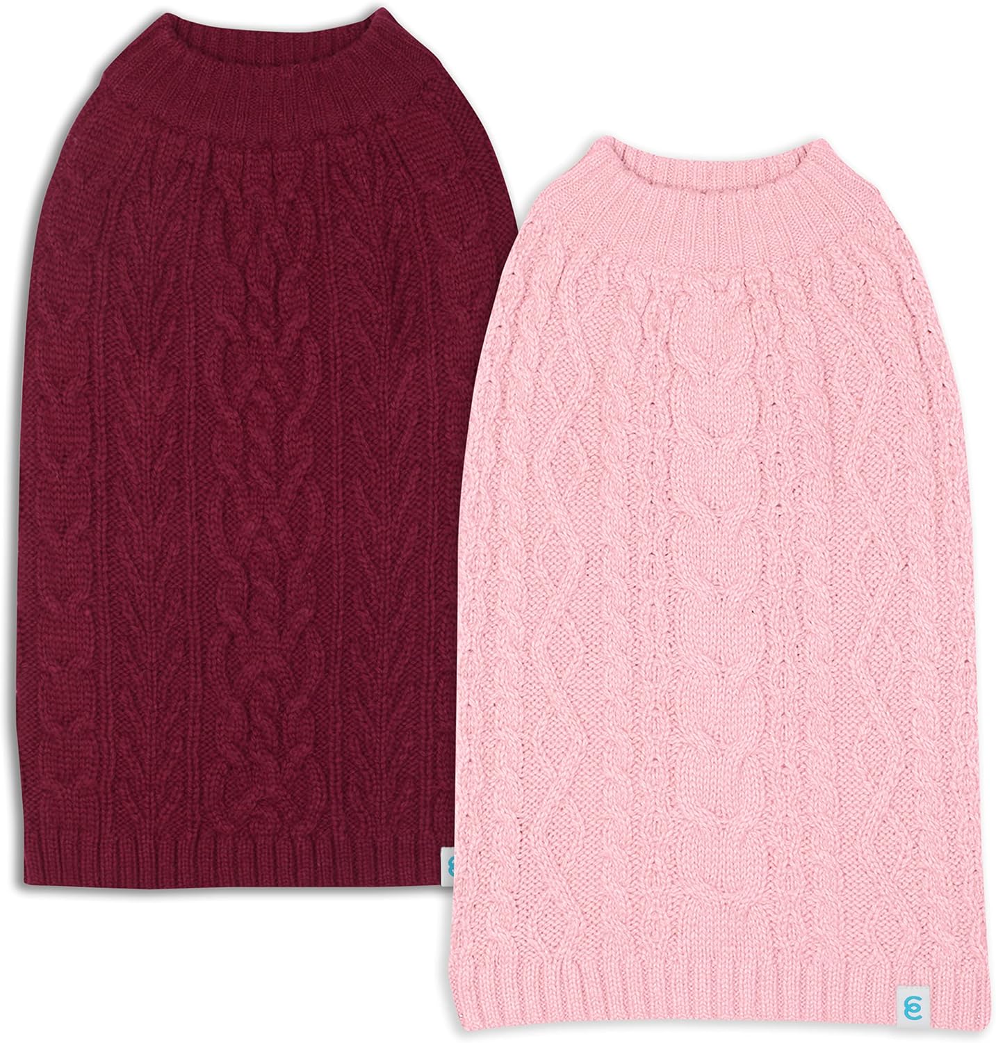 Blueberry Pet Sweater Bundle Set - Two 16 inch Dog Sweaters