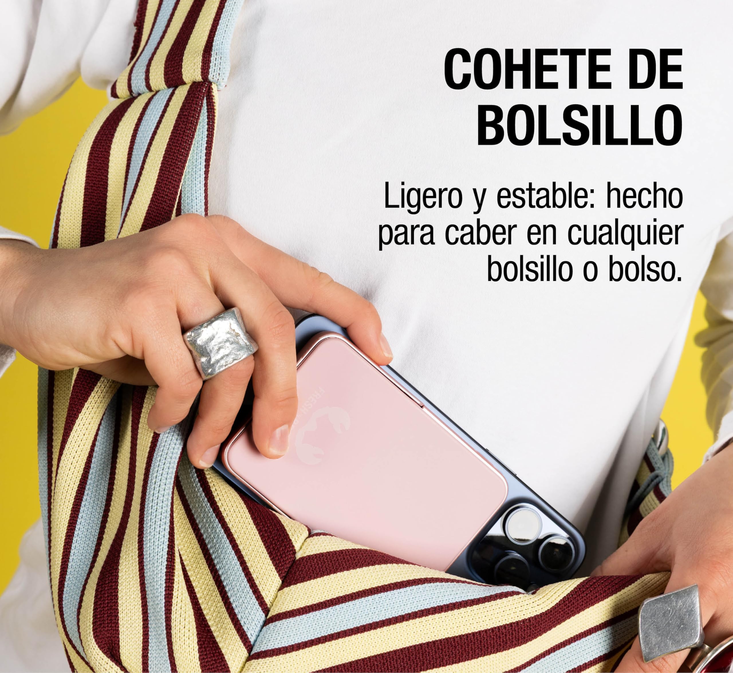 Fresh 'n Rebel Batería Externa Magnética Portátil 10000mAh - Compatible MagSafe - Qi2-15W Carga Rápida Inalámbrica - Power Bank iPhone 17/16/15/14/13/12 y Android Qi - Ultradelgada (True Blue)