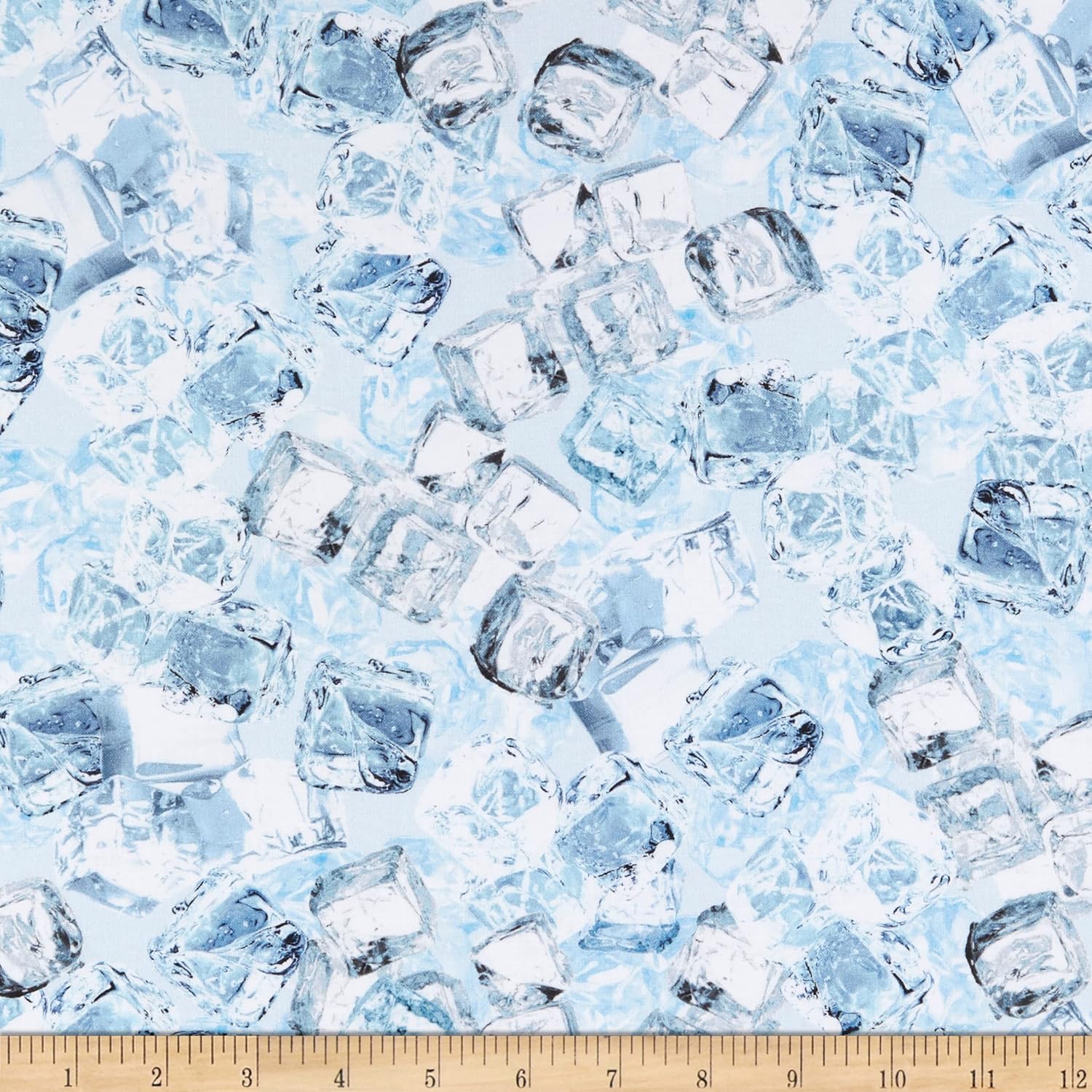Kanvas Top Shelf Ice Cubes Ice Blue, Fabric by The Yard