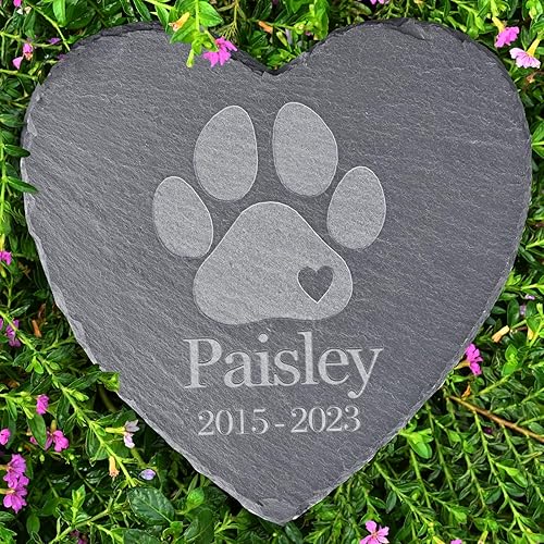 Piedras conmemorativas personalizadas para perros y gatos, en memoria de piedras de mascotas, regalo ideal de condolencia por pérdida de perro o gato