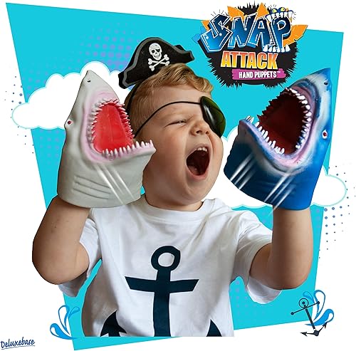 Miniatura 10 de Snap Attack - T-Rex de Deluxebase. Títeres de mano para niños. Juguetes elásticos de marionetas de mano jurásicos que hacen grandes juguetes de TDAH