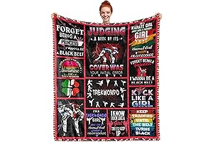 Taekwondo Gifts for Girls | Karate Gifts for Youth | 60x50 Inch Taekwondo Blanket