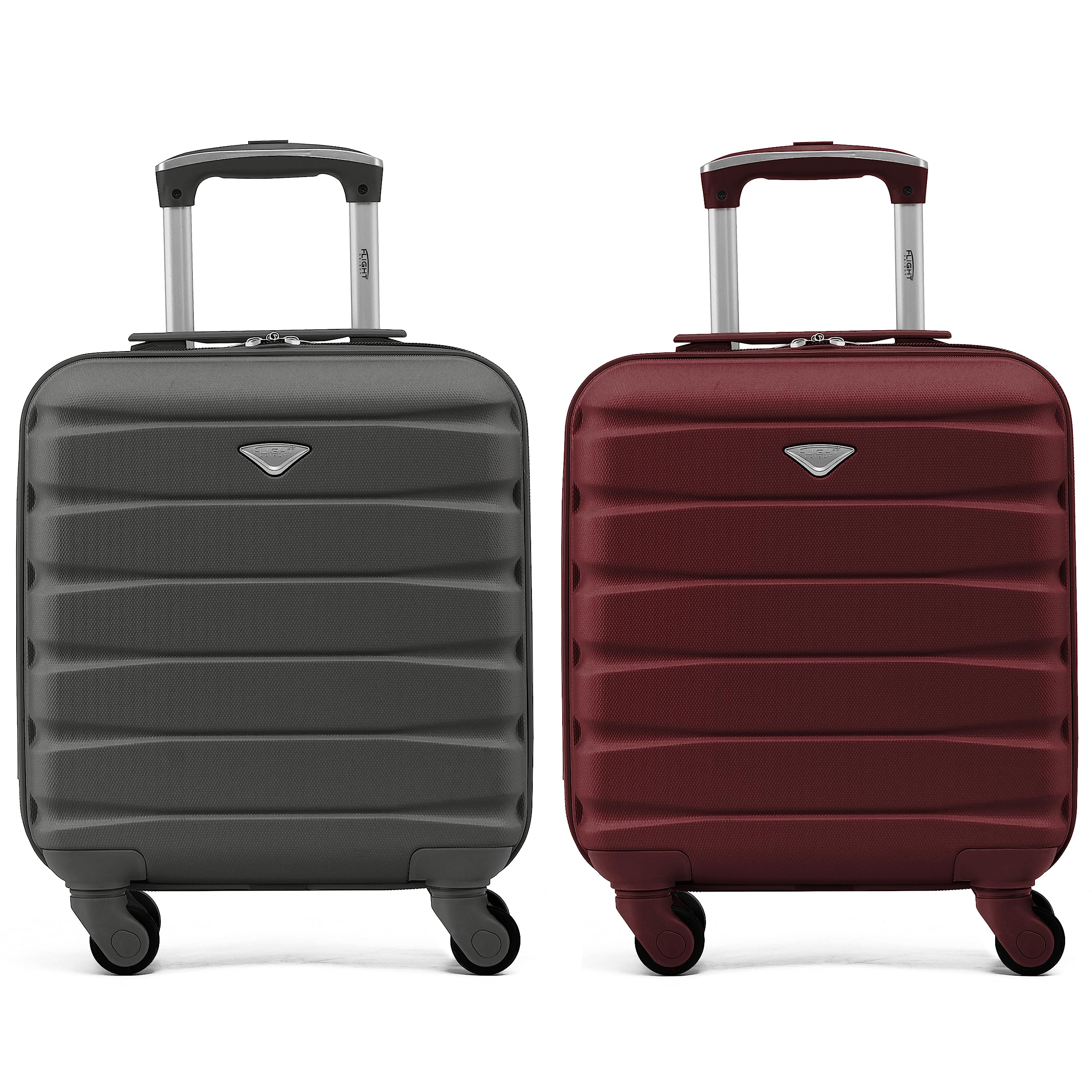 Flight Knight Suitcase Set of 2 Lightweight 4 Wheel ABS Hard Case Cabin Carry On Hand Luggage Approved for Over 100 Airlines Including easyJet, British Airways, Ryanair & Many More 55x35x20cm — view 102