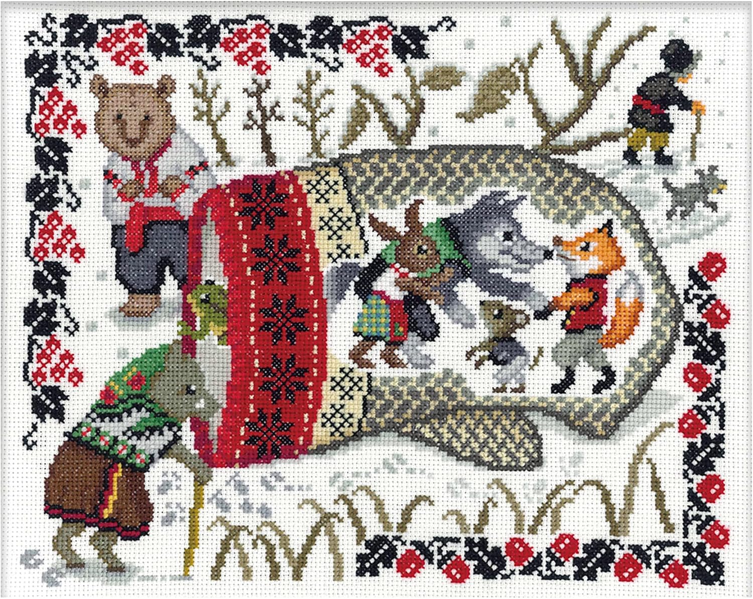 Olympus 7597 Cross Stitch Embroidery Kit, Nostalgic Story Design by Nitka Scull; Frame W-58, W-59 Sold Separately