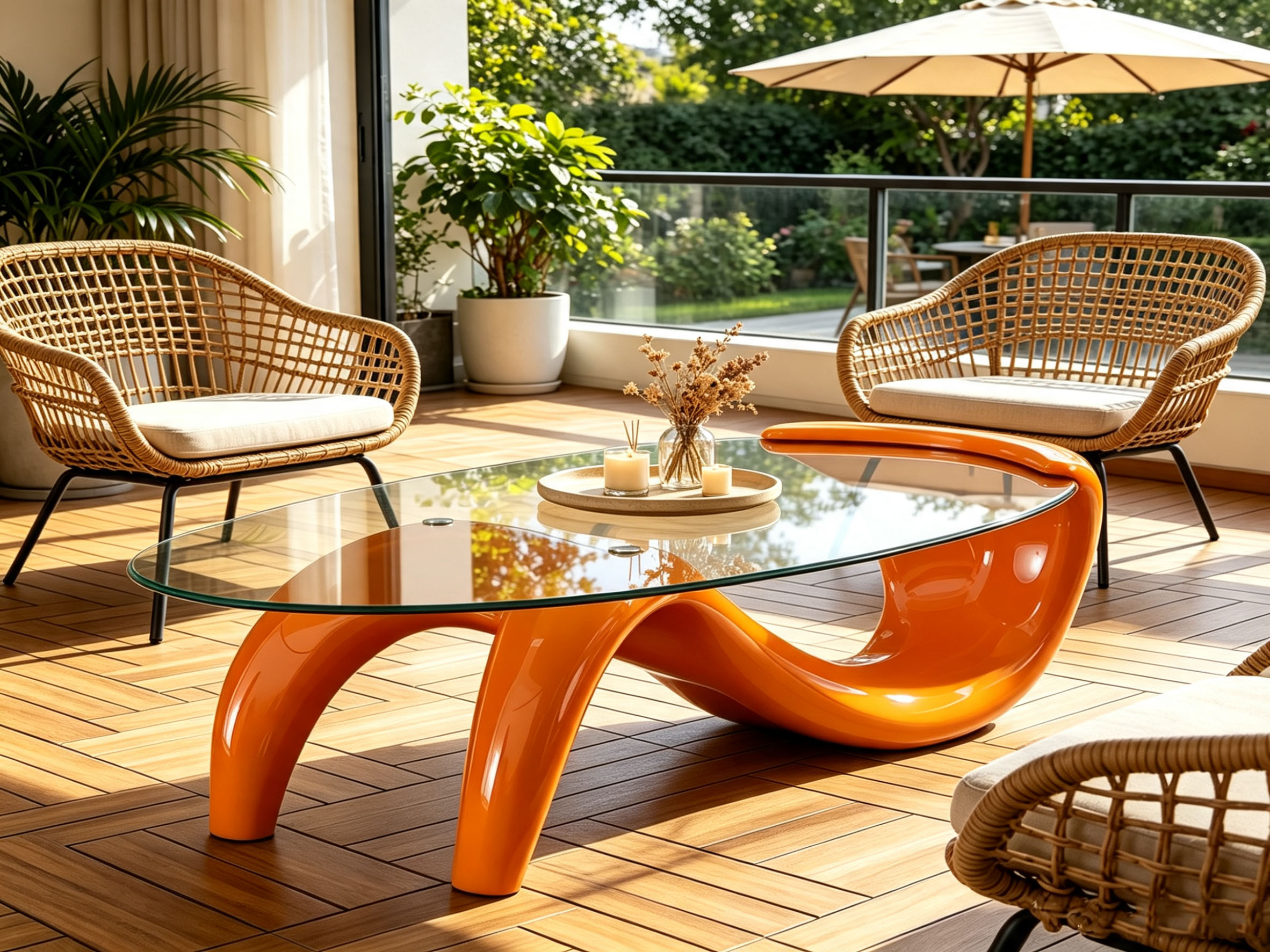 Amazon.com: Modern Oval Glass Top Cocktail Table,Contemporary