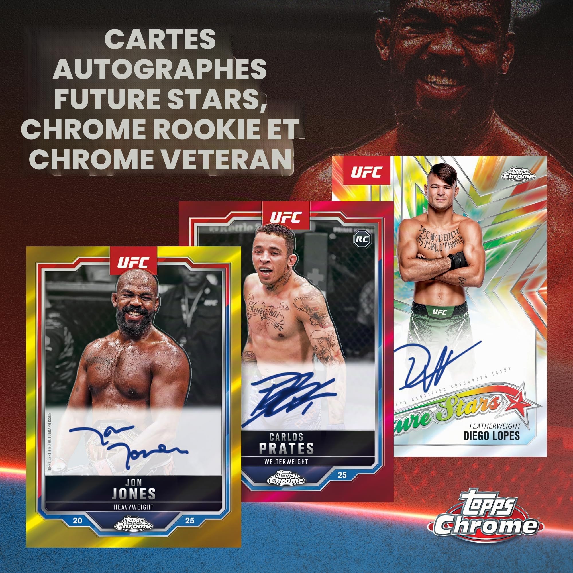 Topps 2025 Chrome UFC – Scellé en Usine – Boîte économique