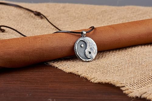 Miniatura 7 de Yin Yang Necklace Ancient Pendant Jewelry - Yin and Yang Necklaces - Ying Yang Symbol - Yin Yang Necklace for Men Women - Yin Yang Gifts - Ying Yang