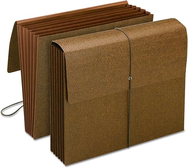 expandable folder with flap