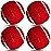 Precut Tennis Balls for Walkers, 4 PCS Heavy Duty Long Lasting Glide Balls - Precut for Easy Installation, Universal Felt Pads for Walker Legs & Furniture, Floor Protectors (Red)