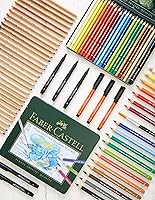 Vista 255 de Faber-Castell Polychromos Artists' Single Pencil - Colour 267 Pine Green