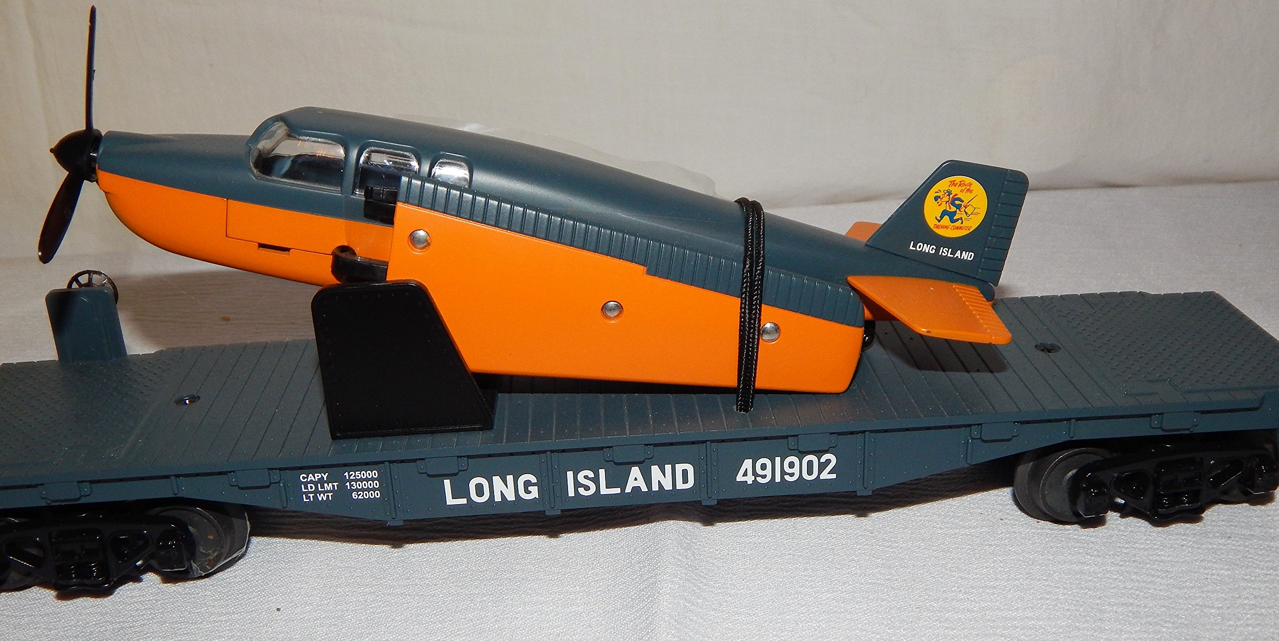 MTH Trains 30-76478 Long Island Railroad Flat Car with Airplane 491902 LIRR O