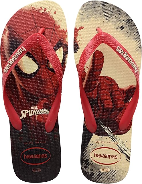 Havaianas Unisex Top Marvel Flip-Flop, Ruby RED, 5 UK