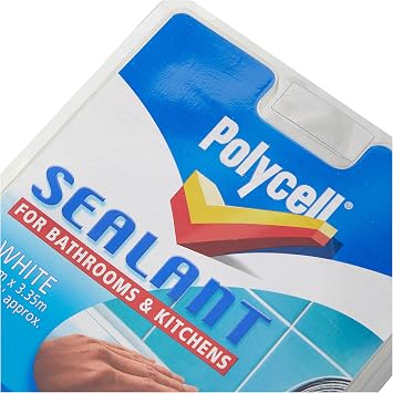Polycell SSBKWH22 22mm Bathroom/Kitchen Sealant Strip - White