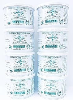 Sharonelle Natural Tea Tree Soft Wax for Sensitive Skin in 14 oz. - 8 cans