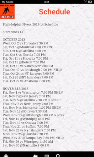 Philadelphia Hockey News( Kindle Tablet Edition)