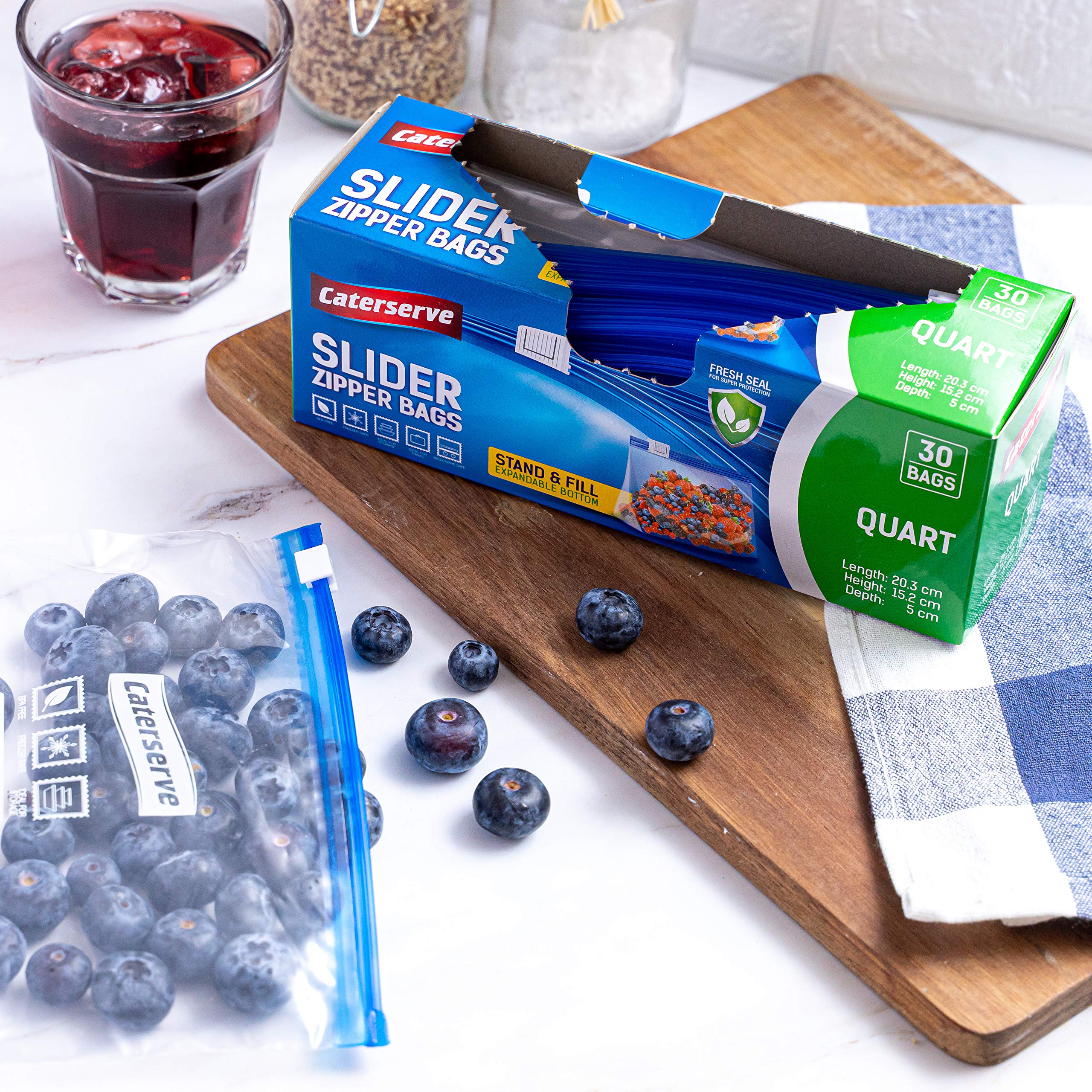 Buy Slider Freezer Bags Quart 1L ziplock Bags Resealable Food Bags