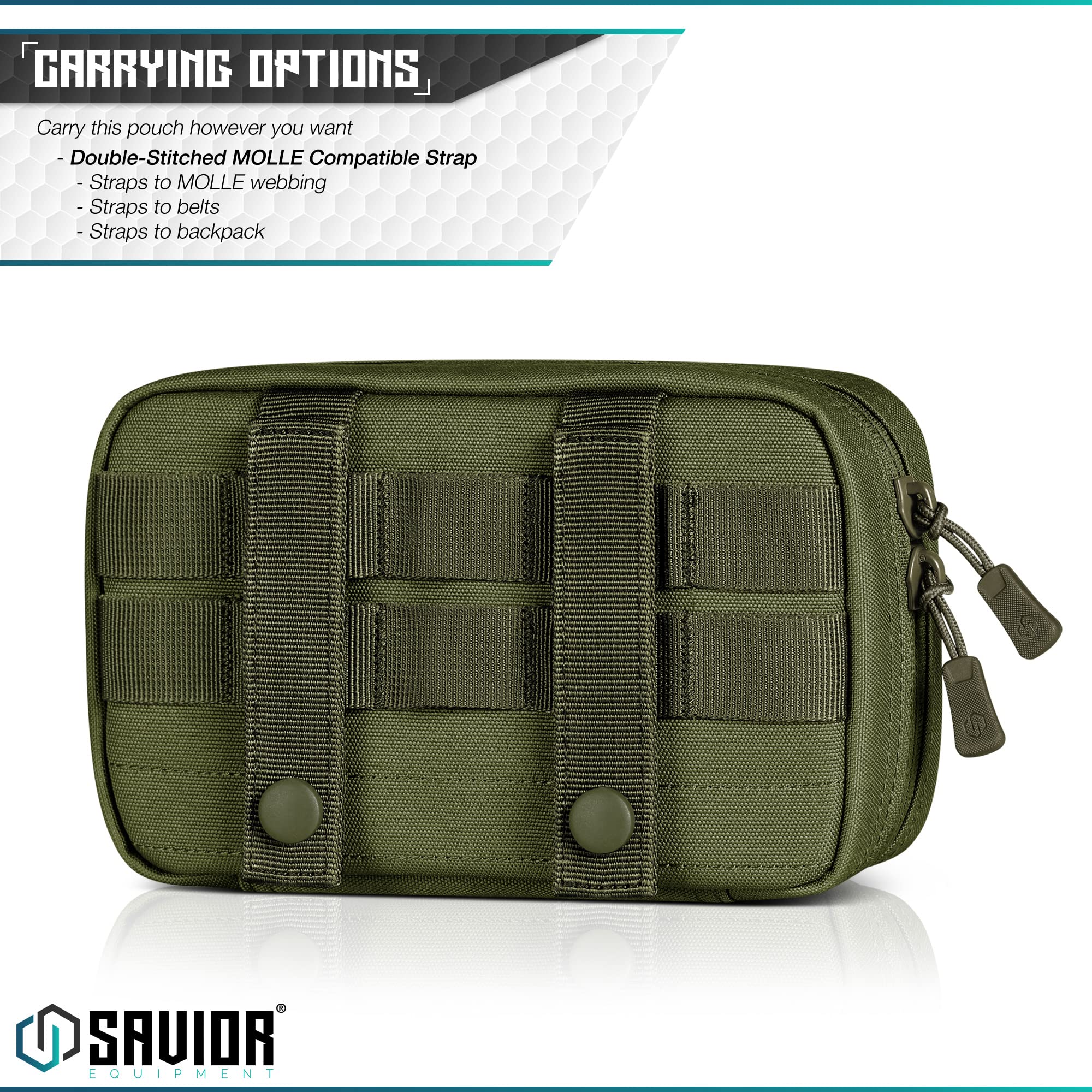 Savior Equipment IFAK Buddy - Kit táctico de primeros auxilios, bolsa Molle, bolsa de emergencia EMT, organización de suministros médicos, bolsa de viaje de supervivencia al aire libre, se fija a la