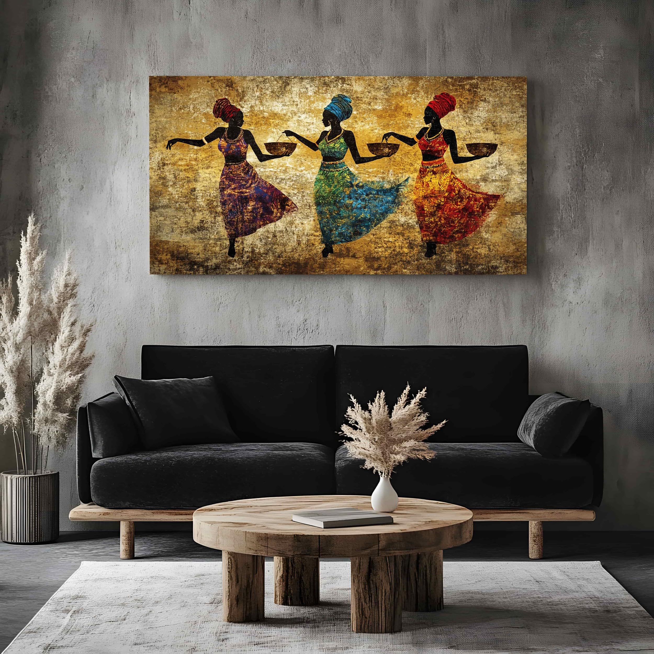 ZORYAN Quadri da Parete Moderni per Soggiorno Donne Senza Cornice 80x160 cm