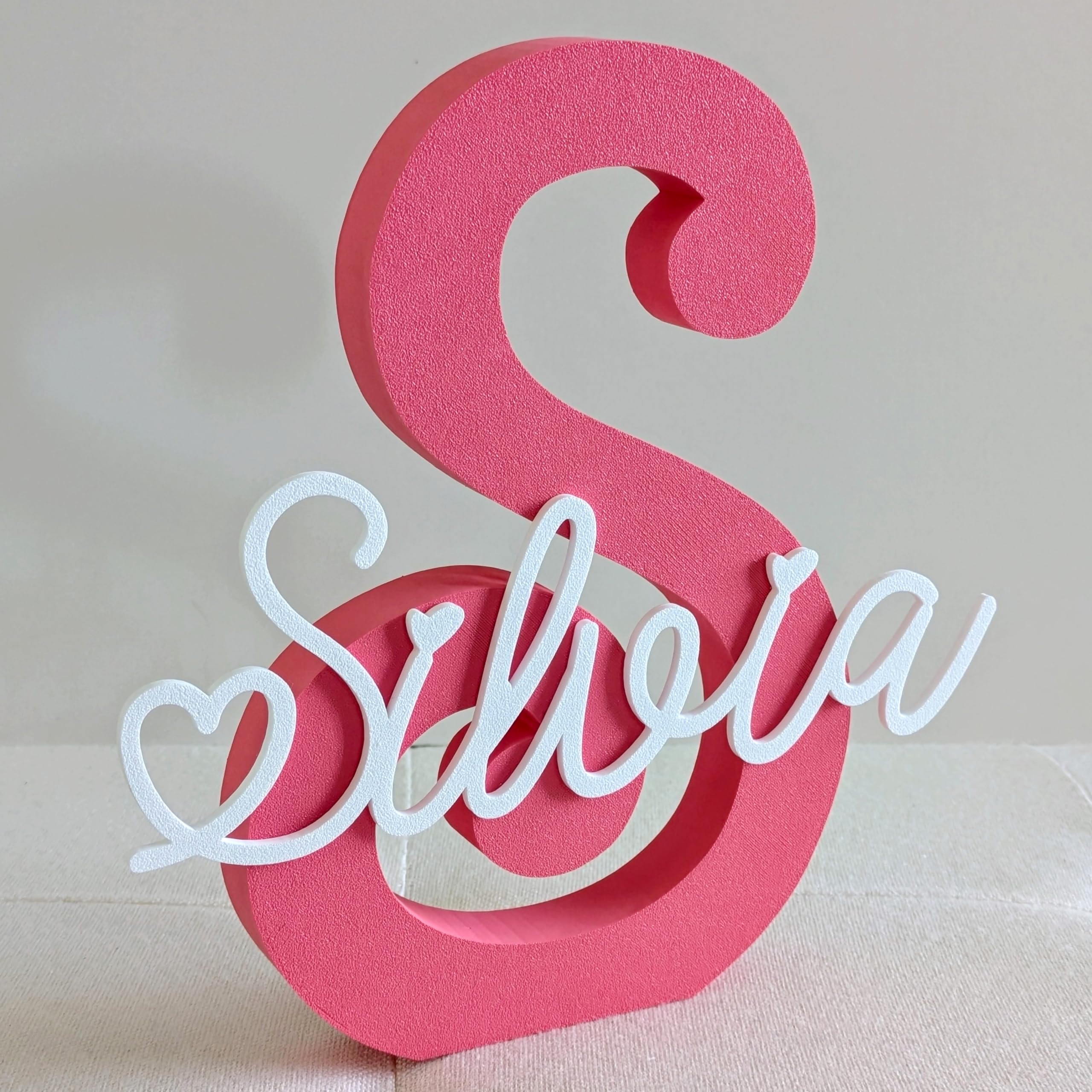 Letras Decorativas Personalizadas con Nombre | Tamaño 15-25cm | Ideal Comuniónes, Regalo Bebé, Habitación Infantil o Bautizo.