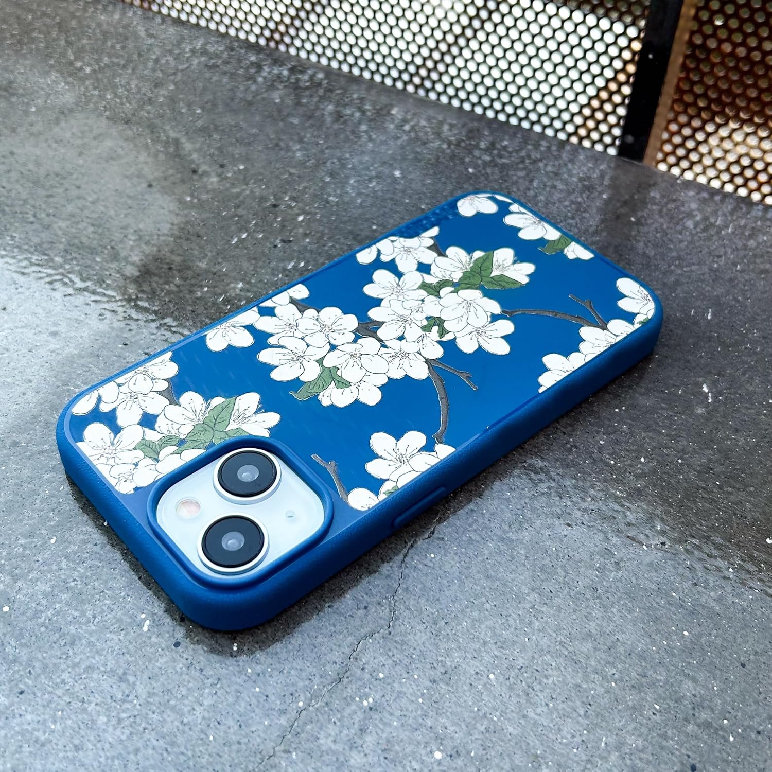 Smartish® iPhone 15 Plus Magnetic Case - Gripmunk Compatible with MagSafe [Lightweight + Protective] Slim/Thin Grip Cover with Microfiber Lining for Apple iPhone 15 Plus - Very Cherry Blossom - Image 9