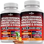 Ceylon Cinnamon, Turmeric, Apple Cider Vinegar, Ginseng, Aloe Vera, Berberine Plus Banaba, Ginger Root - 120 Count