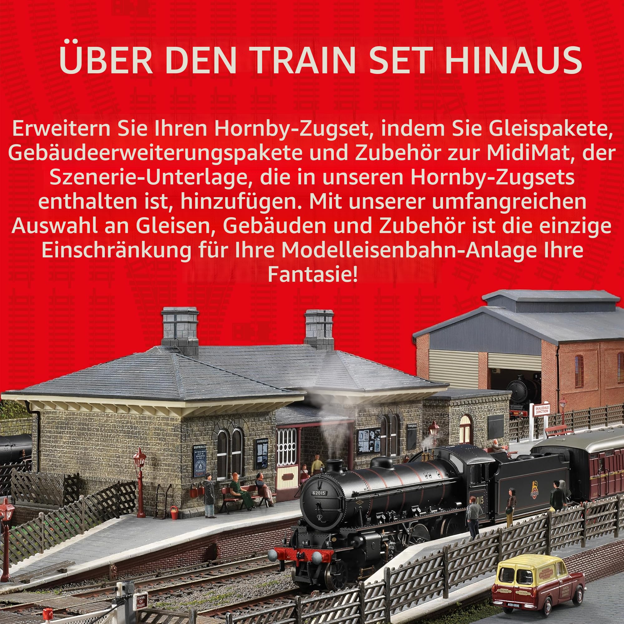 Hornby TT1002M The Easterner Zug Set Analog TT Gauge Modelleisenbahn Starter Set Dampfmaschine Maßstab 1:120