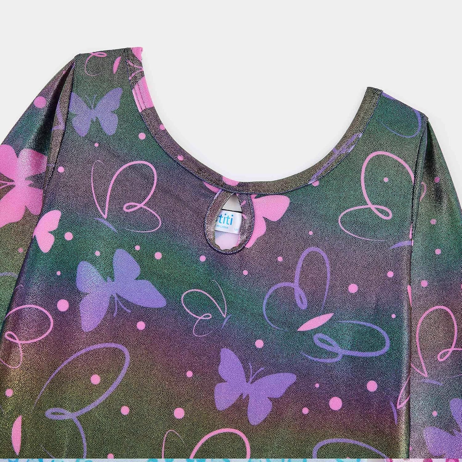 Gymnastics Leotards for Girls Long Sleeve Kids Tumbling Gymnastic Outfit Clothes with Shorts Storage Bag - Image 4