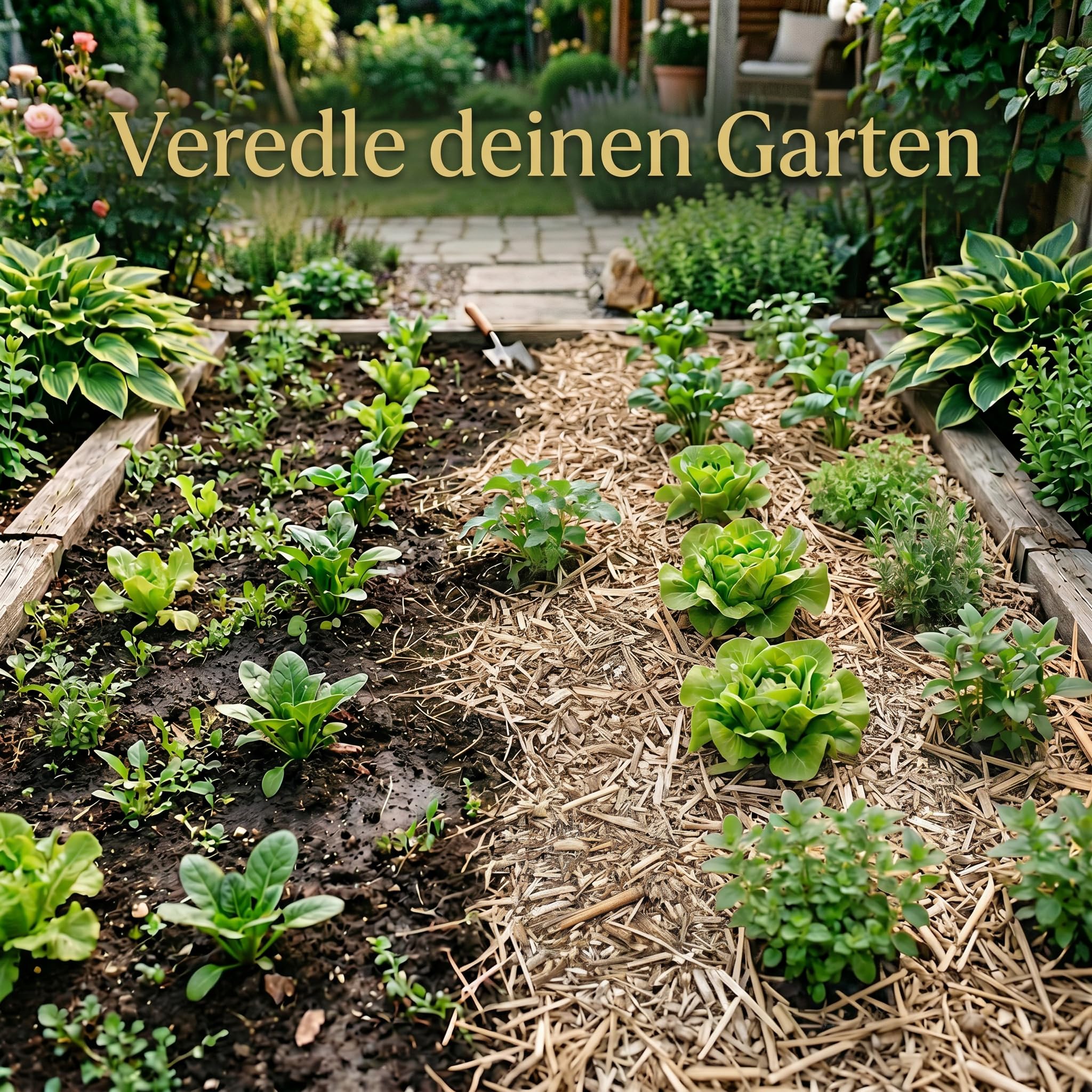 MISCANTHUS WIEDEMANN® | 120 Liter Ballen Bio Miscanthus Gartenmulch | Umweltfreundlicher Mulch für Gartenbeete und Gartengestaltung | Alternative zu Rindenmulch und Hackschnitzel