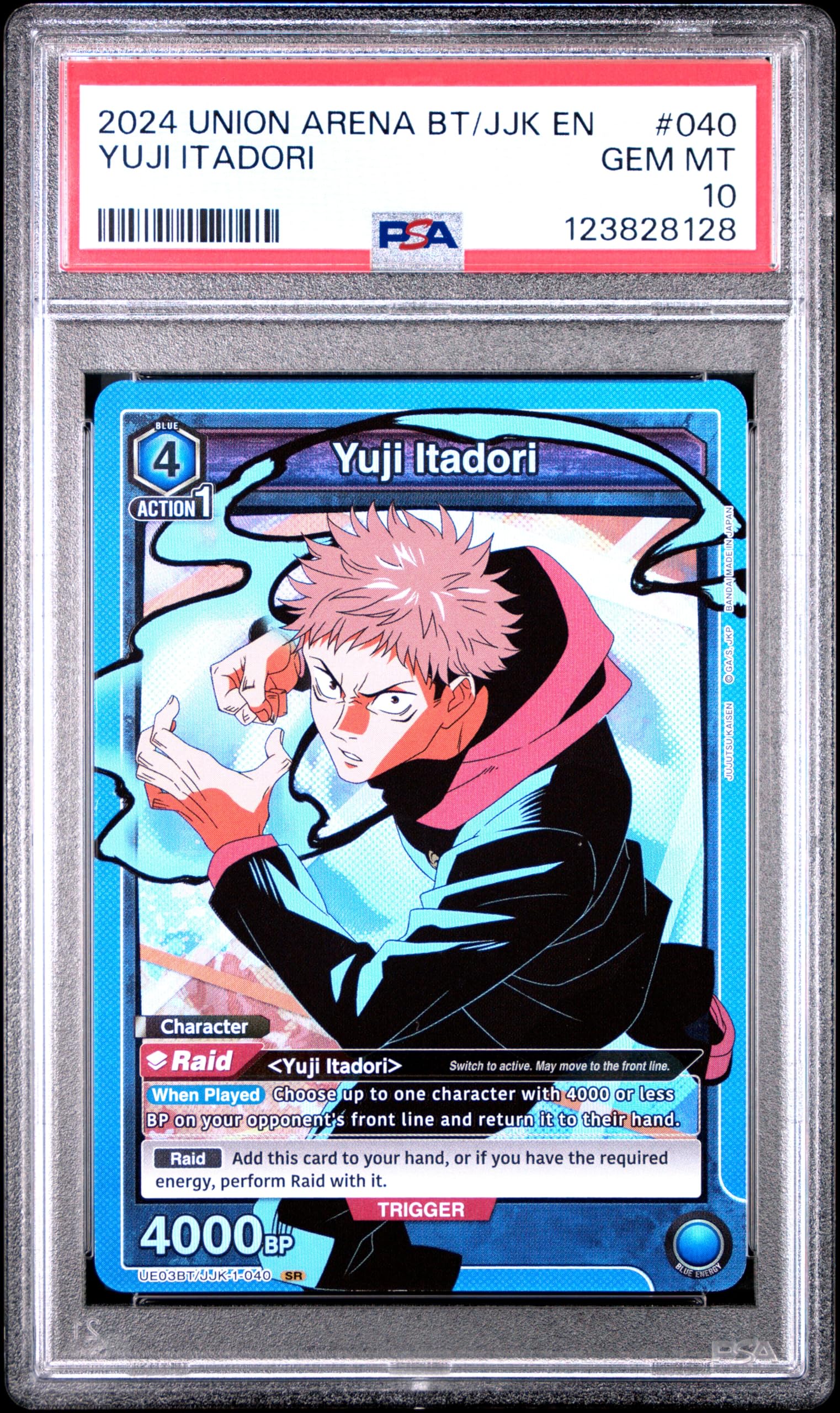 Amazon.com: Union Arena TCG, PSA Graded 10 GEM Mint, Yuji Itadori